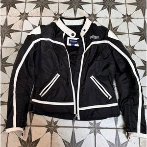 Triumph women’s motorcycle jacket size medium black and white